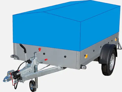 Anhängerplane - Hochplane mit Spitzdach